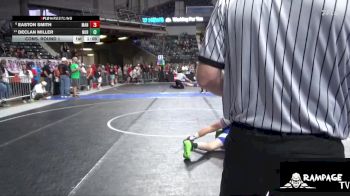 120 lbs Cons. Round 1 - Declan Miller, Norton vs Easton Smith, Manhattan