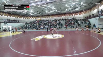 132 lbs Champ. Round 1 - Peyton McMurdo, Star Valley vs Quade Siemens, Natrona County