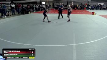 97 lbs Cons. Round 3 - Wyatt Willson, Fergus Falls vs Rifften Jacobson, NRHEG