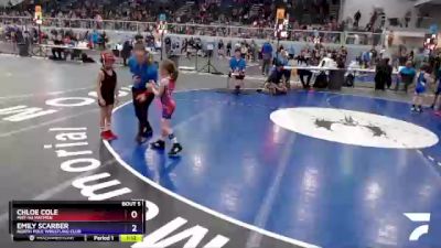 45 lbs Round 1 - Emily Scarber, North Pole Wrestling Club vs Chloe Cole, Mat-Su Matmen