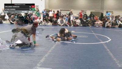 45 lbs Quarterfinal - Orlando Benczo, PA vs Kyrie Ewing, TN