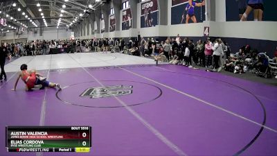 126 lbs Champ. Round 1 - Austin Valencia, James Bowie High School Wrestling vs Elias Cordova, Ryse Wrestling Club