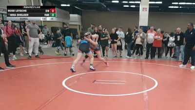 126.8-139.5 lbs Semis - Nina Shelger, Paradigm Wrestling vs Rose Letsche, Best Trained Wrestling