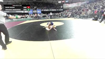 Boys 1B/2B 132 Semifinal - Gerardo Hernandez, Tonasket vs Mark Ragan, Ilwaco