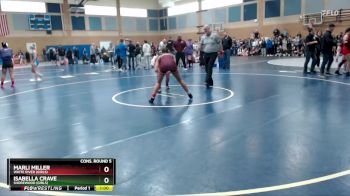 135lbs Cons. Round 5 - Isabella Crave, Shorewood (Girls) vs Marli Miller, White River (Girls)