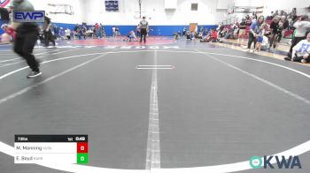 73 lbs Semifinal - Michael Manning, Husky Wrestling Club vs Ezekiel Boyd, Harrah Little League Wrestling