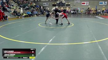 135 lbs Cons. Round 2 - Levi Hanks, East Anchorage High School vs Jonas Dixon, West Anchorage