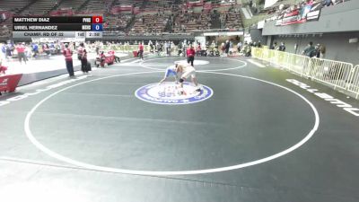 157 lbs Champ. Rd Of 32 - Matthew Diaz, Pioneer Valley High School Wrestling vs Uriel Hernandez, Madera South High School Wrestling