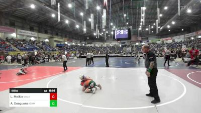 65 lbs Consi Of 8 #1 - Leeland Meikle, Weld Central Middle School vs Adam Deaguero, Adams City WC