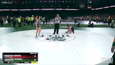 Girls-135 lbs Semifinal - Margaret Buurma, Fowlerville HS vs Mekenzie Herrick, Dansville HS