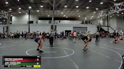 132 lbs Semis (4 Team) - Joey Kokolakis, Full Circle Green vs Matteo Eagleson, Validus WC Gold