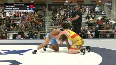 92 lbs 7th Place Match - Jack Davis, Lehigh Valley Wrestling RTC vs Patrick Brophy, Charleston Regional Training Center