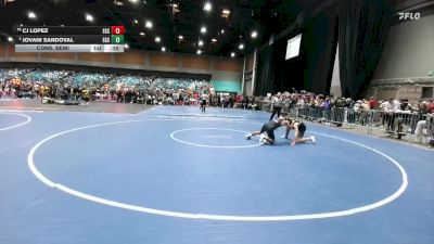 132 lbs Cons. Semi - Jovani Sandoval, Elk Grove vs Cj Lopez, Elk Grove