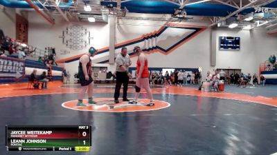 235 lbs Cons. Round 2 - Leann Johnson, Pontiac vs Jaycee Weitekamp, Mahomet Seymour