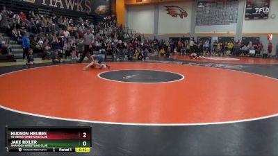 74 lbs Quarterfinal - Hudson Hrubes, VS Viking Wrestling Club vs Jake Bixler, Anamosa Wrestling Club