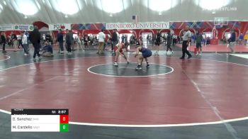 125 lbs Quarterfinal - Oscar Sanchez, Ohio University vs Matthew Cardello, Navy