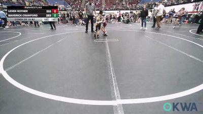 49 lbs Consi Of 16 #2 - Leven Rother, Rough Riders vs Maverick Crawford, Southmoore SaberCats Wrestling