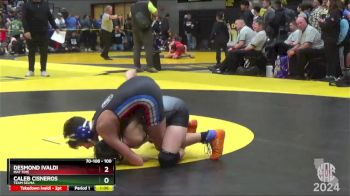 100 lbs 7th Place Match - Desmond Ivaldi, Mat Time vs Caleb Cisneros, Team Selma