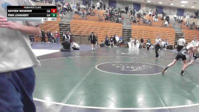 106 lbs Cons. Round 1 - Finn Loughery, Carlsbad vs Hayden Wegener, Casteel