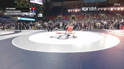 144 lbs 5th Place Match - Jet Brown, MO vs Joshua Requena, CA