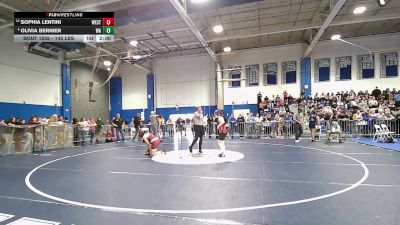 152 lbs 5th Place - Sophia Lentini, Westfield vs Olivia Bernier, Westford Academy