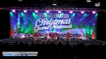 Woodlands Elite - OR - Airborne [2025 L3 Youth - Medium] 2025 Spirit Celebration Christmas Grand Nationals