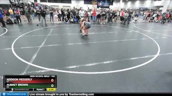 132 lbs Cons. Round 4 - Addison Messerly, KY vs Aubrey Brown, OK