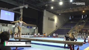 Team Italy Seniors - Beam, Official Training - 2019 City of Jesolo Trophy