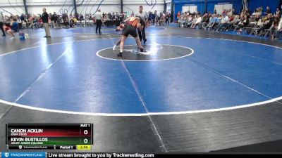 Silver 133 lbs Champ. Round 2 - Canon Acklin, Iowa State vs Kevin Bustillos, Joliet Junior College