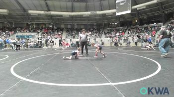 49 lbs Consi Of 8 #2 - Cannon Francis, Team Tulsa Wrestling Club vs Remi Nuttle, Woodland Wrestling Club