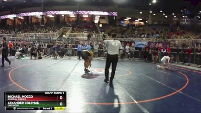 1A 215 lbs Champ. Round 1 - Lexander Coleman, Lakewood vs Michael Mocco, Cardinal Gibbons