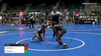 108 lbs Consolation - Nakaylen Shabazz, Maize vs Elias Navida, Poway Elite