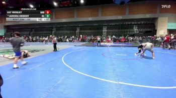 135 lbs Champ. Round 3 - Lily Ridgley, Harrisburg vs Aurora Hiebert, Kelso