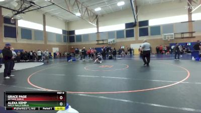 125lbs Cons. Round 7 - Alexa Kemp, Walla Walla (Girls) vs Grace Page, Skyview (Girls)