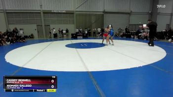 115 lbs Semis & 3rd Wb (16 Team) - Cassidy Benwell, Missouri Blue vs Xiomara Gallego, California Red