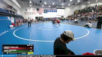 160 lbs Cons. Round 2 - Kade Martinez, Centaurus Hs vs Jeremy Swallow, Chadron