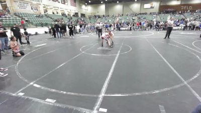 106 lbs 5th Place - Ronnie Hampton, NorCal Elite vs Ava Mitchell, NorCal Nomads