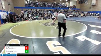 105lbs Semifinal - Libby Roberts, University (Girls) vs Elisa Sanchez, Pasco (Girls)