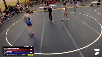 175 lbs Cons. Round 1 - Desmond Winfrey, IL vs Kian Frey, ND