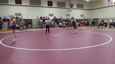 135 lbs Round 2 (3 Team) - Kenleigh Trumblee, Independence vs Lyla Glaza, Mount Vernon