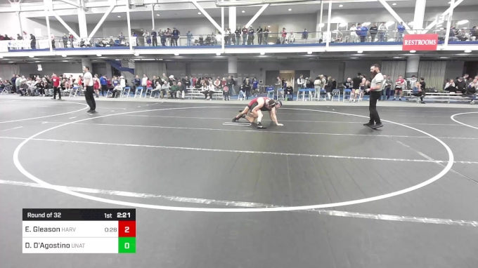 157 lbs Round Of 32 - Evan Gleason, Harvard vs Dom D'Agostino, UNATT ...