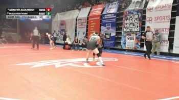 170 Class 2 lbs Cons. Semi - Malaysia Hunt, Marquette vs Ashlynn Alexander, Francis Howell North