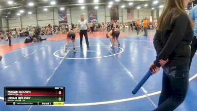 105 lbs Rd# 2 10:30am Friday - Mason Brown, Rebellion vs Uriah Holiday, Rough House