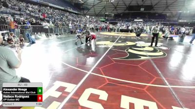 49 lbs Cons. Quarters - Alexander Neaga, Askeo International Mat Club vs Wallace Rodriguez, UP Outlaw WC