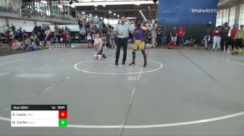 135 lbs Semifinal - Aiden Louis, UNATTACHED vs Noah Carter, Savannah Wrestling Center