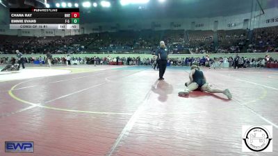 128 lbs Consi Of 16 #1 - Chana Ray, Hinton Comets vs Emmie Evans, F-5 Grappling