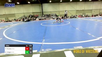 50 lbs Semifinal - Tyanna Evans, OK Supergirls Black vs Emersyn Edge, Sisters On The Mat Black