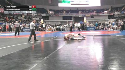 6A 150 lbs Quarterfinal - Jack Posey, Pike Road School vs Parker Howell, Gardendale Hs