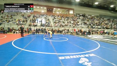 U23 Women - 50 lbs Champ. Round 2 - Emilie Gonzalez, CA vs Kayla McKinley-Johnson, WA