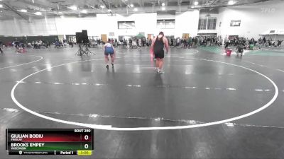 285 lbs Cons. Round 3 - Brooks Empey, Wisconsin vs Giulian Bodiu, Findlay